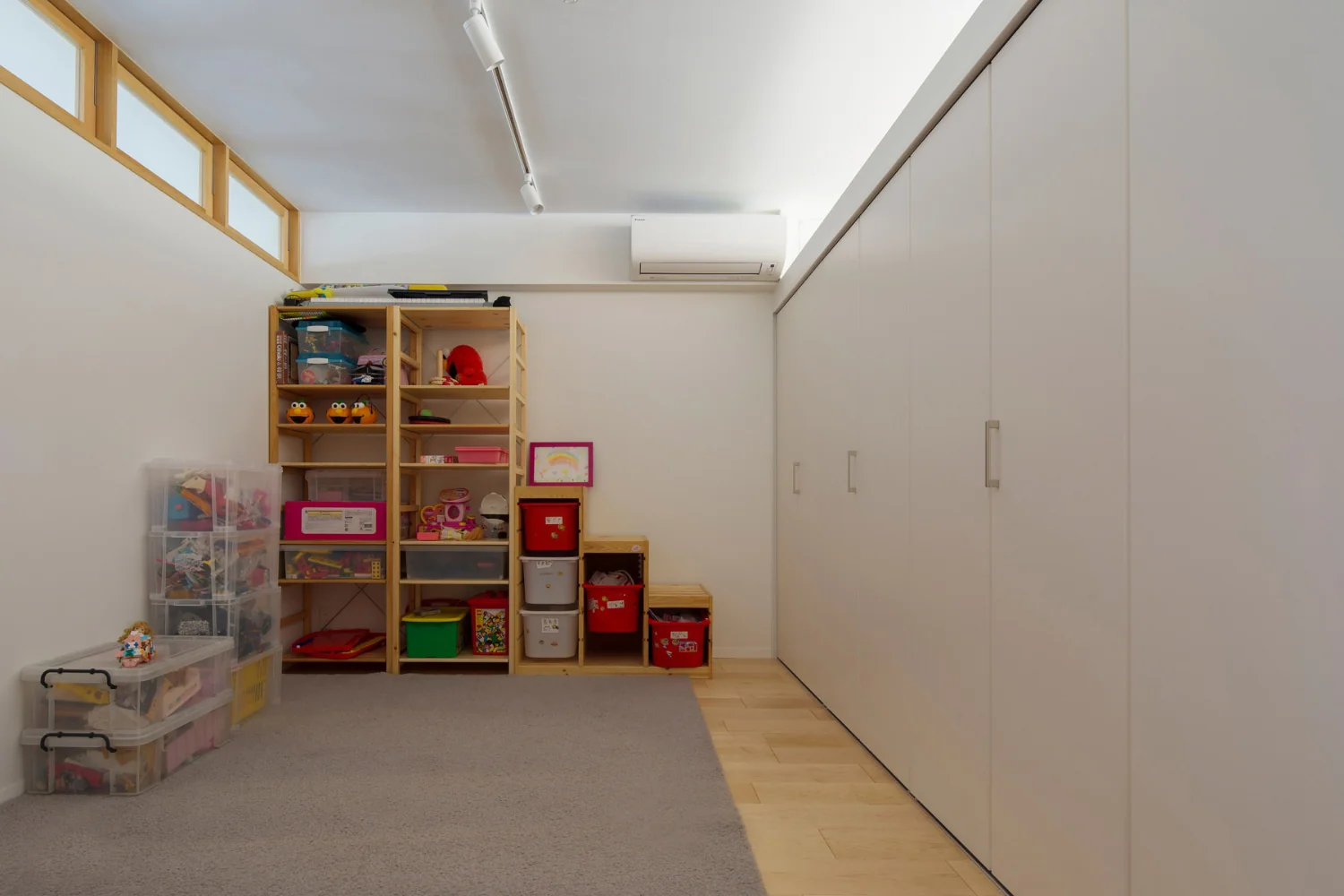 Playroom for the triplet children.