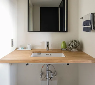 Condominium Renovation: Choose the Layout According to Mood | A Home That Changes Its Outfit｜Concrete Houses｜Custom-built house｜Lavatory