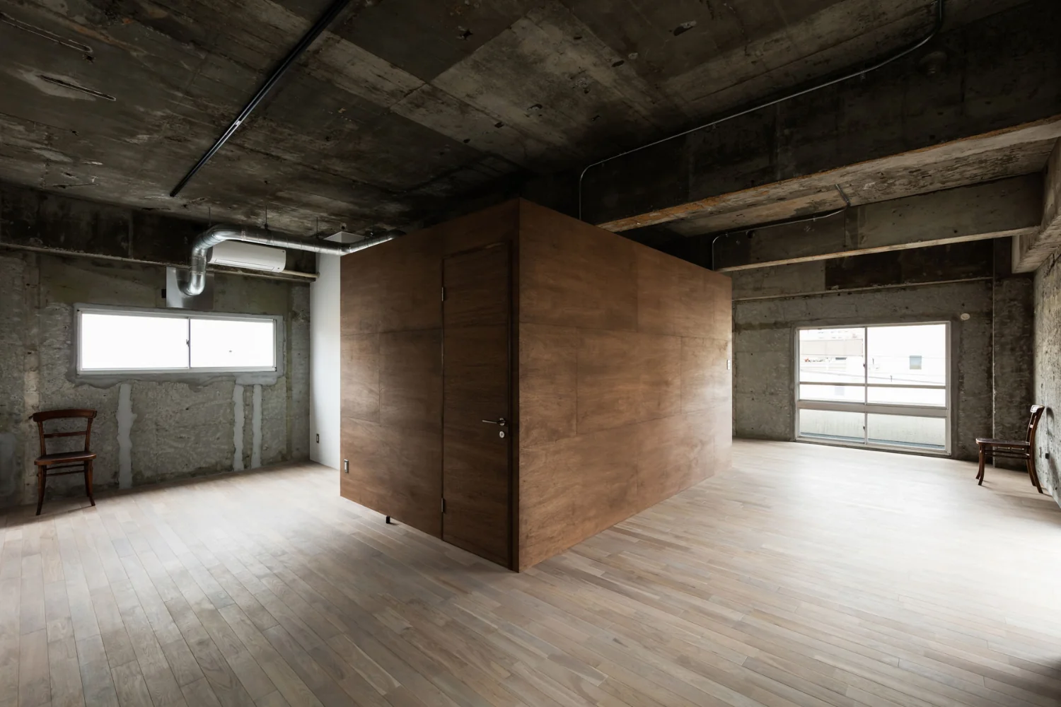 Two units located on the top floor of a whole-building renovation.