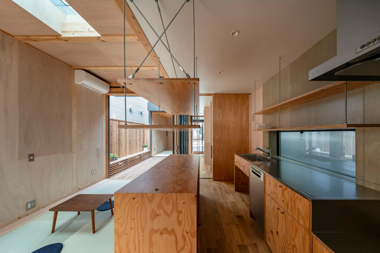 An interior reduced to only what is truly necessary for the occupants.