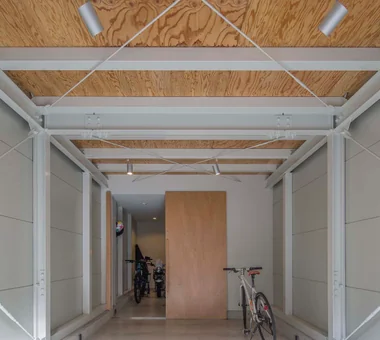 Narrow Skip-Floor Steel-Frame Garage House | ' ' House｜Compact House｜Room Tour｜Custom-built house