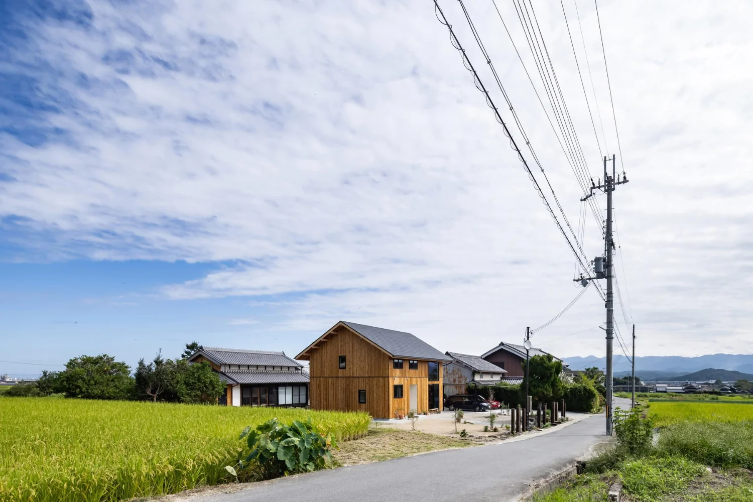 市街化調整区域のため基本的に家は建てられず、田園風景が将来に渡り担保されている。
