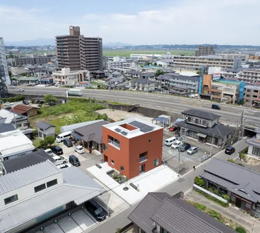 福田町の立体テラス｜中庭のある家｜注文住宅｜外観