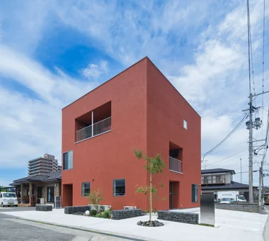 福田町の立体テラス｜中庭のある家｜注文住宅｜外観