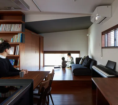 yet yet つくば春風台の家｜壁面本棚のある家｜注文住宅｜LDK