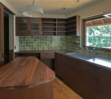 A Music Pavilion Nestled in Greenery｜Residence with Piano｜Custom-built house｜Kitchen