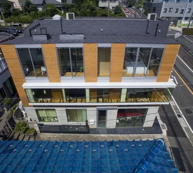 2つのアトリエ｜ガラス張りの家｜外観｜注文住宅