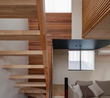 House in Shirokane｜Modern Residences｜Stairs｜Custom-built house