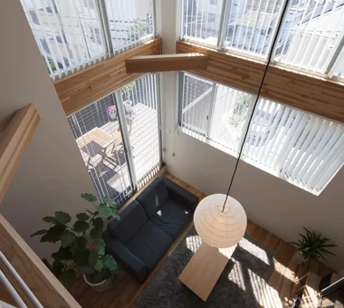 House F in Hodogaya｜Modern Residences｜Atrium｜Custom-built house