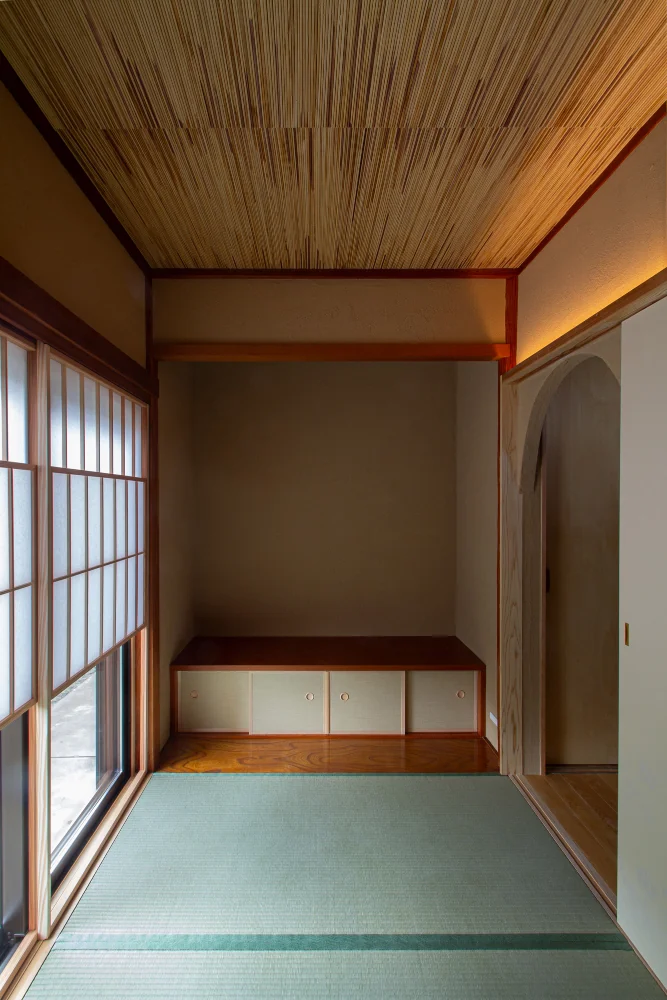 ６畳の和室を３畳の和室に減築｜もくかみハコの家｜練馬のジャパンディな戸建てリノベーション
