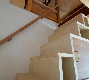 もくかみハコの家｜練馬のジャパンディな戸建てリノベーション｜茶室のある家｜注文住宅｜階段
