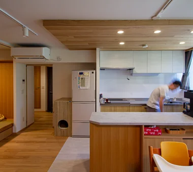 子と猫の家｜文京区のマンションリノベーション｜注文住宅｜キッチン