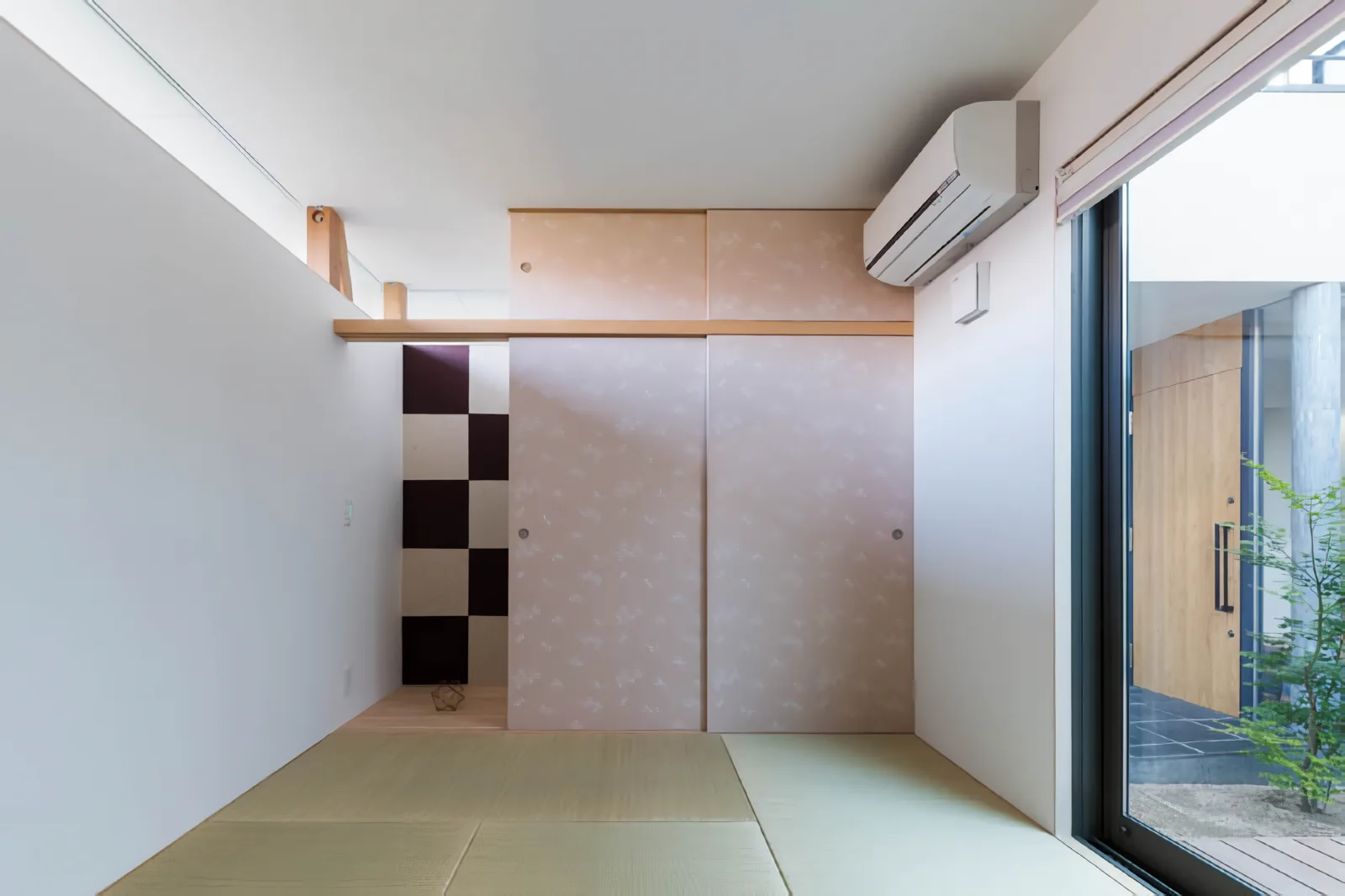 Guest room facing the courtyard.