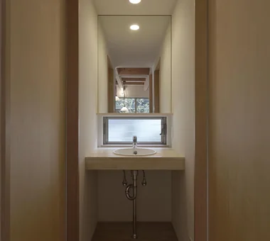 有大树的山庄｜木之居｜定制住宅｜洗手间