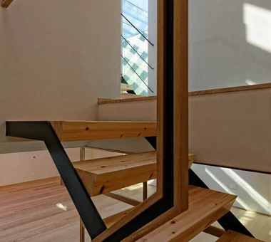 Message from the sky｜Homes Embracing Natural Light｜Stairs｜Custom-built house