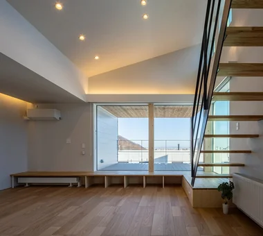 House of the Cityscape｜Modern Residences｜Custom-built house｜Living Room