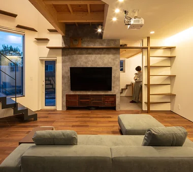 PARALLEL｜Sustainable Homes｜Custom-built house｜Living Room