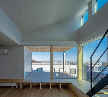 House of the Cityscape｜Custom-built house｜Living Room