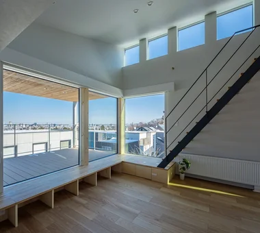 House of the Cityscape｜Custom-built house｜Living Room