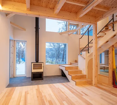 House of the North Window｜Sustainable Homes｜Custom-built house｜Living Room