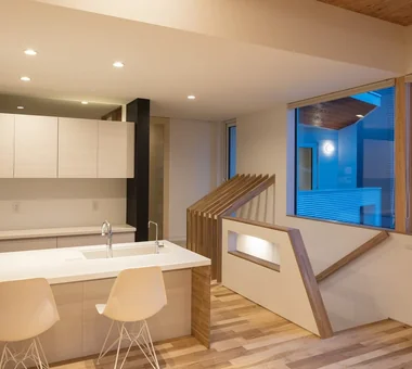House at a T-intersection｜Homes Embracing Natural Light｜Custom-built house｜Kitchen