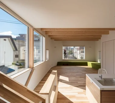 House at a T-intersection｜Homes Designed for Living with Dogs｜Custom-built house｜LDK